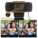 720P HD Webcam with Built-in Microphone 1280 x 720p USB Driver Free PC Camera