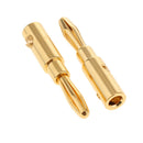 2 Pieces 4mm Banana Plug Speaker Wire Pure Copper Connectors Open Screw HiFi