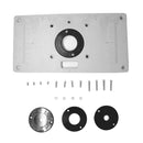 Aluminum Router Table Insert Plate Kit Tool for Woodworking Benches 9.3x4.7"