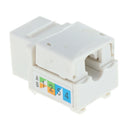 10 Pack Lot CAT6 RJ45 Keystone Jack Inline Coupler - White