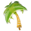 2pcs Large Flamingo And Palm Tree Aluminum Foil Balloon