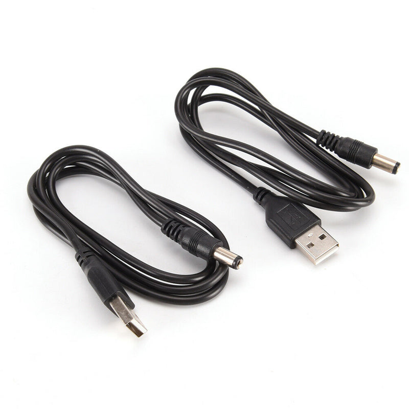 2PCS USB to DC5.5*2.1mm Power Cord USB to DC5.5 DC Cable Copper Charging Line3cd