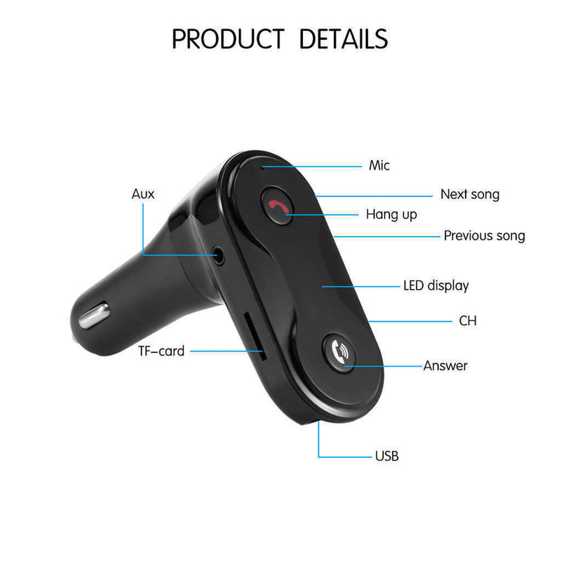 Car Bluetooth FM Transmitter Wireless Adapter Charger