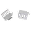 2x Stainless Steel Chassis Alxe Skid Plate for 1/10 Traxxas RC Rock Crawlers