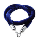 59Inch Velvet Rope Crowd Control Stanchion Post Queue Line Barrier Blue