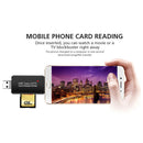 3 in 1 Type-C USB Micro OTG Adapter PC Phone SD/TF Card Reader Flash Drive A