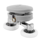 4x Twin Shower Glass Door Top / Bottom Rollers Runners Wheels Pulleys 23mm