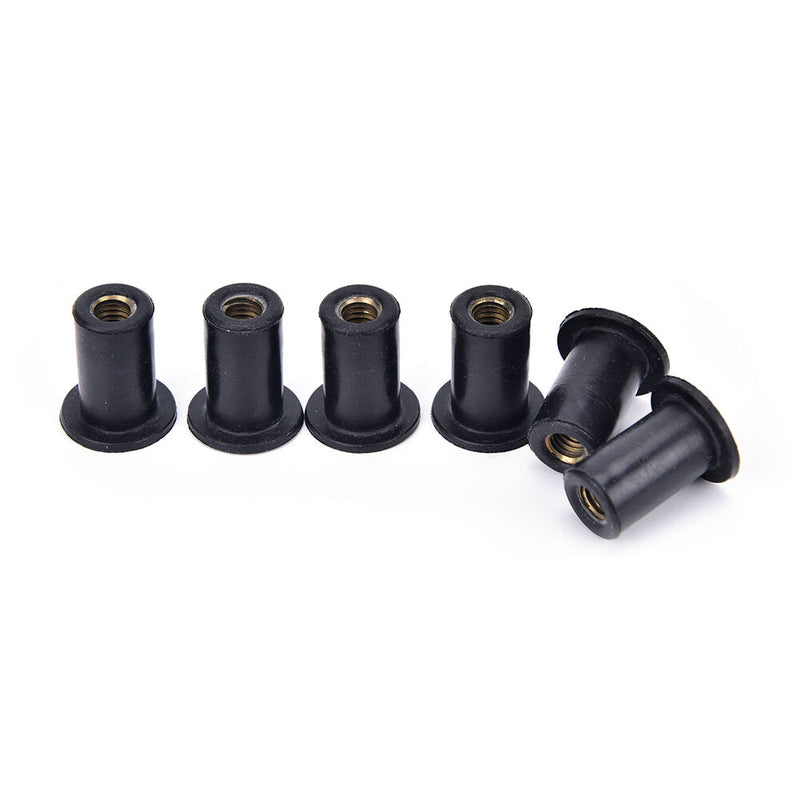 6pcs M5 rubber grommet nuts blind fastener windscreen kayak accessories LJ