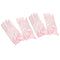 2 Pairs Girls Satin Princess Gloves Wedding Bow Party Gloves Wrist Length