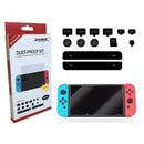 Switch Tempered Glass Screen Film Cover Anti Dust Plugs Set for Console