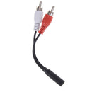 2in1 Audio cable 3.5mm to 2rca double lotus head audio adapter cable av cableJ,a