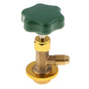 Low Pressure Dispensing Valve Bottle Opener 1/2 SAE Adapter for R134a Green