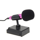 Mini Condenser Microphone with 3.5mm Plug Mobile Phone and Mic Stand