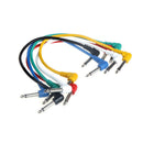 Pack Of 6 Patch Cable Guitar Connection Wire Effect Pedal Short Anti Noise Audio