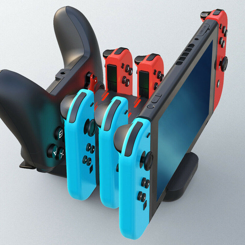 NS03 6 in 1 JoyCon Controller Charge Dock Console Power Station for Switch