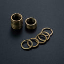 10Pcs 25mm Keyring Blanks Green Bronze Keychain Key Split Rings Fob I3G2