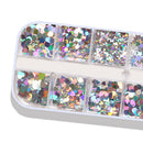 Two Box Nail Paillettes Foil Flakes Nails Eyes Make up Art Decals Glitter