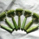 New Ancient Face Body SPA Massage Roller Facial Massager Jade Stone O5V4