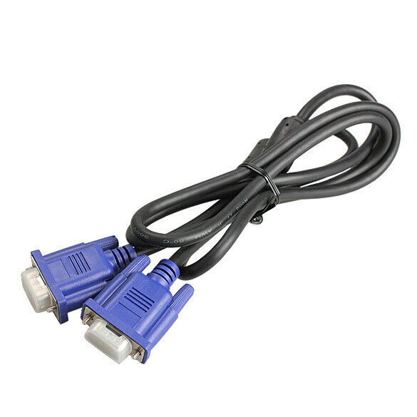 Premium 1.5M VGA To VGA 15pin Male to Male Monitor Cable for Laptop CRT DVD