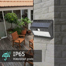 60LED Solar Light Body Motion Sensor Waterproof Courtyard Security Wall Lamp