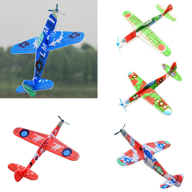 3Pcs DIY Flying Glider Planes Educational Toys For Children Hand Throwing Gift #