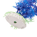 Aquarium Bubble Release Air Stone 13.4" Plastic Plants Blue Purple