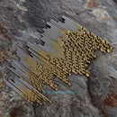 50Pcs Titanium Coated HSS High Speed Steel Twist Drill Bit Set Tool 1mm-3mm