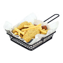 Metal Fry Basket Present Fried Food, Snacks Fast Food Serving Basket, Black