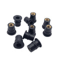 M5 Rubber Well Nut 5Mm Metric Motorcycle Windscreen Well Nut Brass NUTS 10P