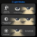 2pcs 100LED Solar Motion Sensor Wall Light Waterproof Garden Security Lamp A