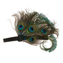 Peacock Feather Headpiece Women Hair Accessory for Wedding Fancy Dress Party