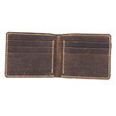 DIY Brown Leather Wallet Purse Complete Kit with Pre Cut Pre Punched Leather