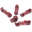 10/30 Red Lock Splice Wire Connector Terminal Crimp Clip Car Wiring Cable