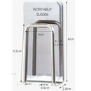 304 Stainless steel toothbrush holder gargle cup holder wall mounted han JR