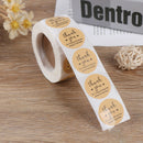 Kraft Paper Thank You for Supporting My Small Business Stickers label Stic`US