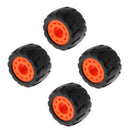 4 Pieces Professional PU Rubber Wheels for Longboard Skateboard, 70mm 75A -
