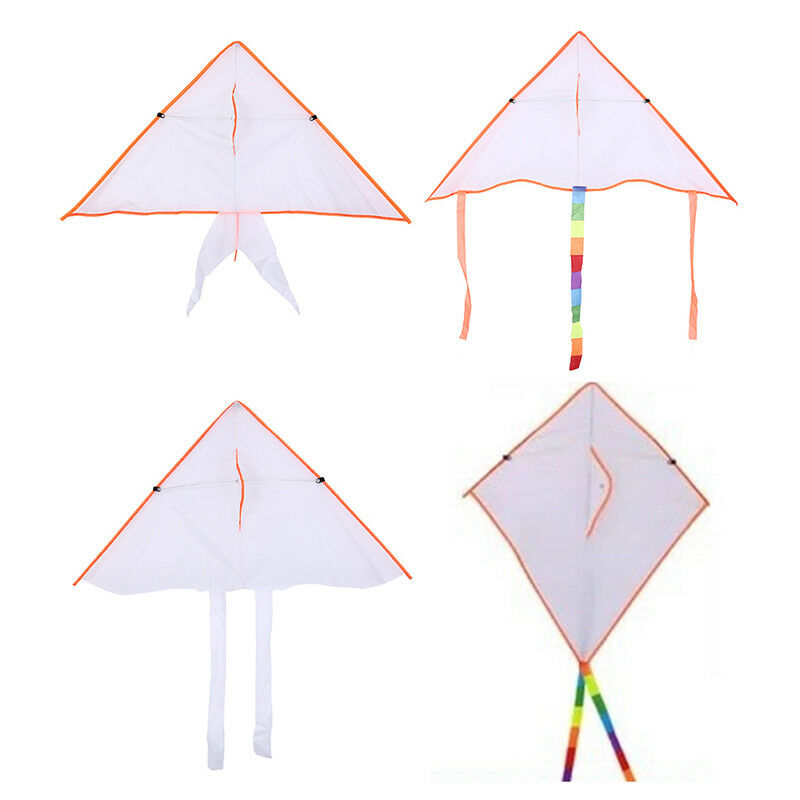 diy painting kite foldable outdoor beach kite children kids sport funny toys M&O
