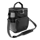 Vertical Portable Insulated Cooler Lunch Box Tote Picnic Storage Bag black