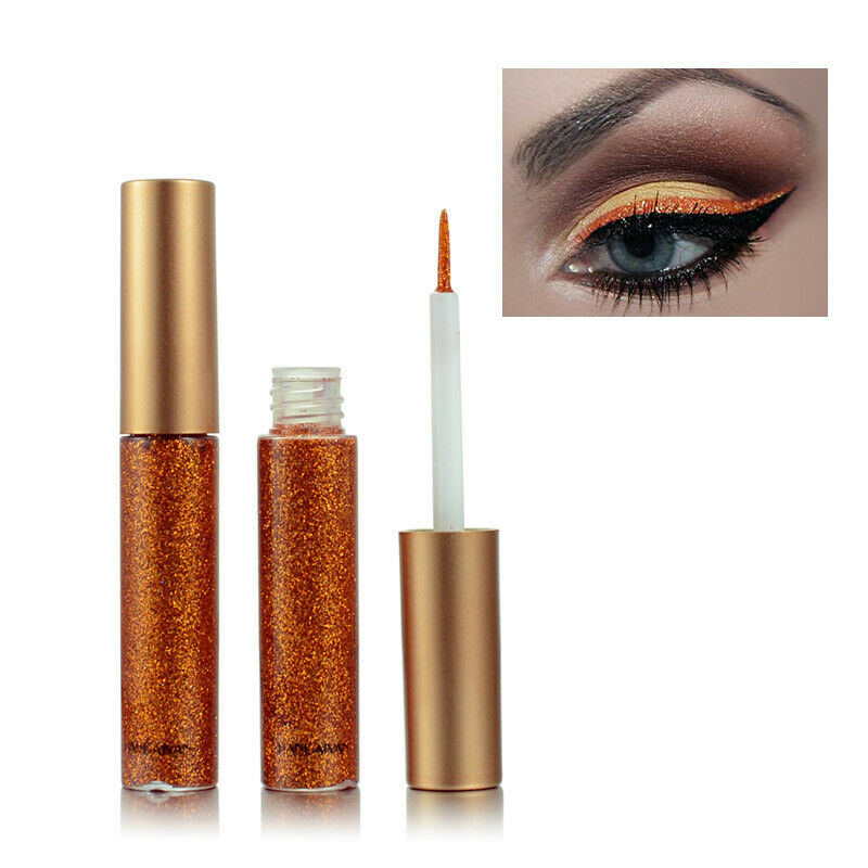 Handaiyan 10Pcs/Set Glitter Eyes Liner For Women Easy To Wear Waterproof Pi J8A3