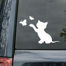 Cat Butterfly Car Vinyl Stickers Decorative Decals Auto Styling Accessory