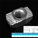 100 pcs M5 Hammer Nut Carbon Steel Aluminum Connector T Fastener Sliding Nu D3R4