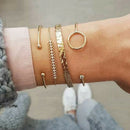 European And American Fashion Ol Round Irregular Bracelet Bracelet Alloy Co
