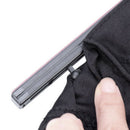 2pcs Universal Black Cloth Interlock Car Window Curtain Sunshade Visor UV Block