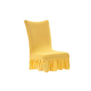 Stretch Spandex Short Dining Chair Seat Cover Home Kitchen Dining Bar Decor
