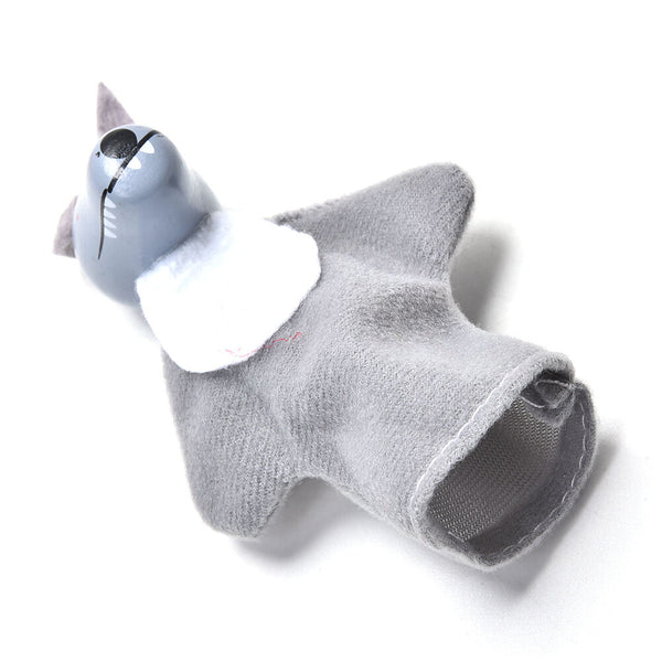 4 Pcs / Set Little Red Riding Hood Finger Puppet Wood-headed Baby Educational LJ