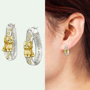 11Pair Cute Cat Two Tone Hoop Earrings For Women Earrings Jewelry