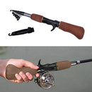 1.6m Fishing Rod Telescopic Rod Pole Rock Travel Carbon Fiber Portable Mini -Q