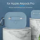 Silicone Earbuds Case Bluetooth Headset Cover Bag Box w/Keychain for Airpods Pro