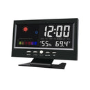 Electronic Clock Weather Color Alarm Clock Novelty Voice Control  Weather 2019