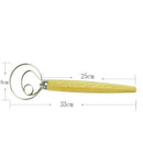 Stainless Steel Dutch Style bread dough whisk for pastry pizza mixer hook 3C